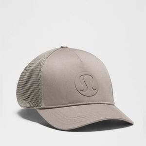 Lululemon L/XL Ash Grey Trucker Hat • Mesh Back • Adjustable • Unisex